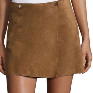 Theory Murta Wilmore suede leather mini skirt (0)